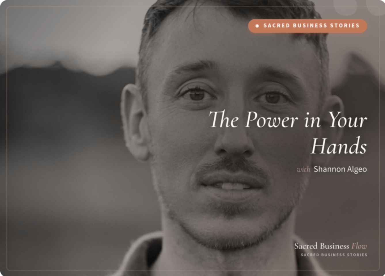 The power in your hands: the one thing Shannon Algeo wouldn't let AI touch