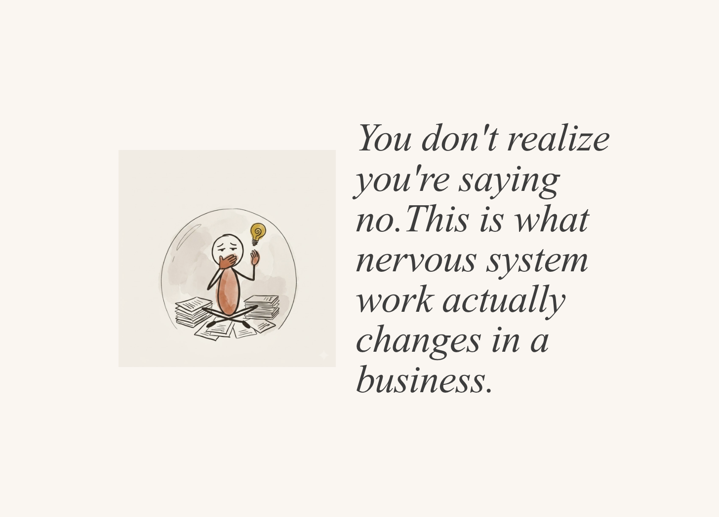 what nervous system work actually changes in a business.